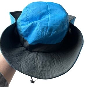 Sun Hat Women Foldable Beach UV Protection Cap Wide Brim Fish Mesh Summer Ponyta